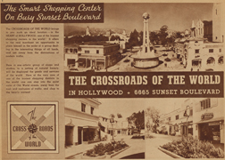 Vintage Crossroads postcard, courtesy of Jim Heimann Collection