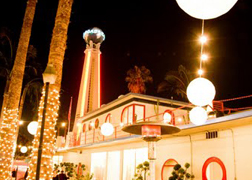 Twinkle lights and Chinese lanterns set the mood for Taschen's book launch party. Photo courtesy of Martha Adams, 2009.