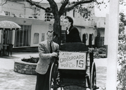 In the late 1930's, surrey rides were available to tour Crossroads. Courtesy of Jim Heimann